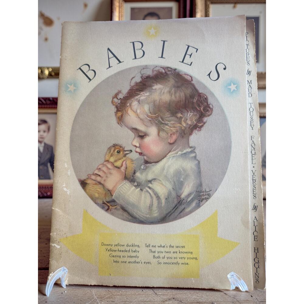 1933 Babies Maud Tousey Fangel Illustrated Whitman Vintage Children’s Book